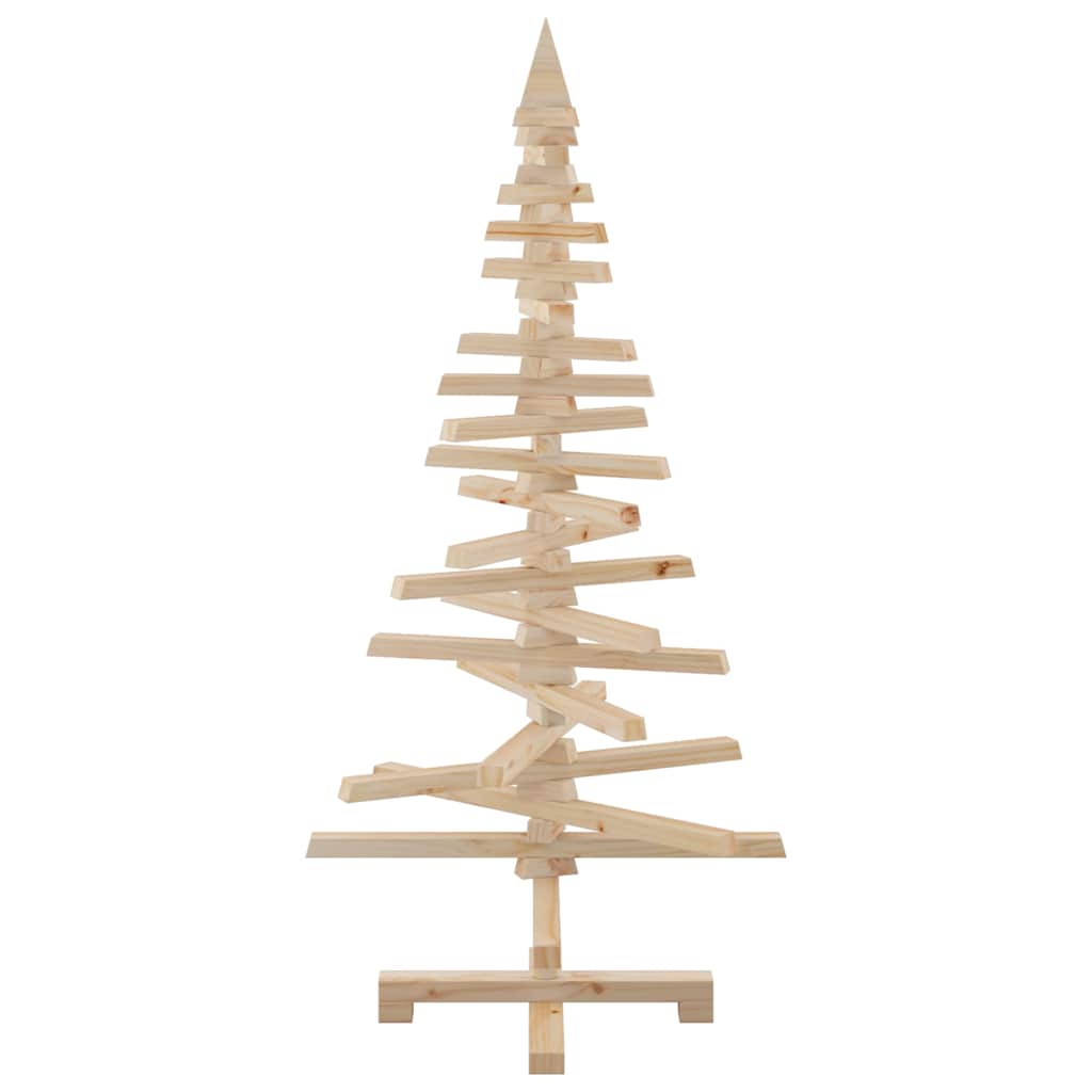 Wooden Christmas Tree for Decoration 120 cm Solid Wood Pine